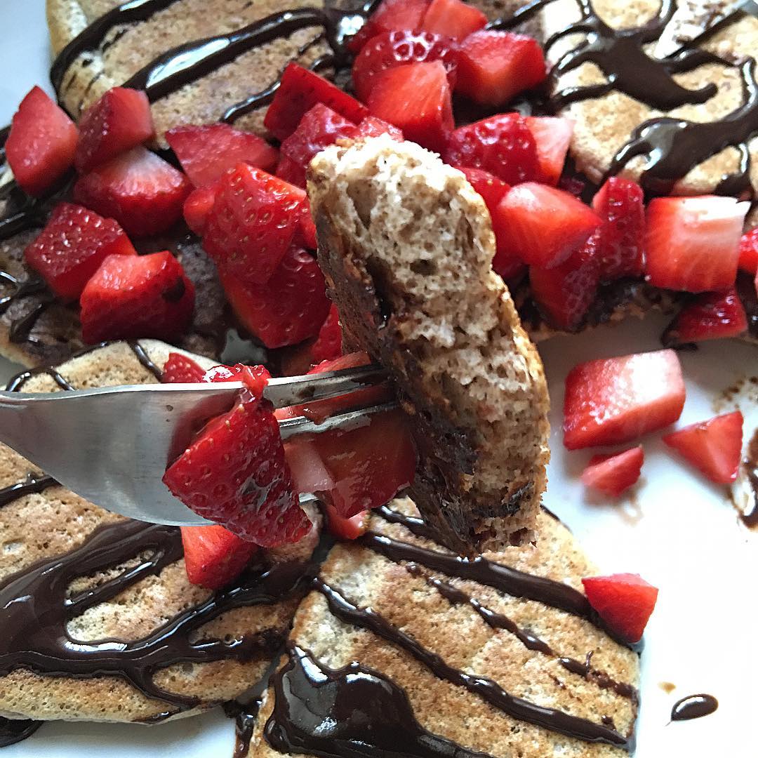 Mini tortitas de avena esponjosas con canela "fit"