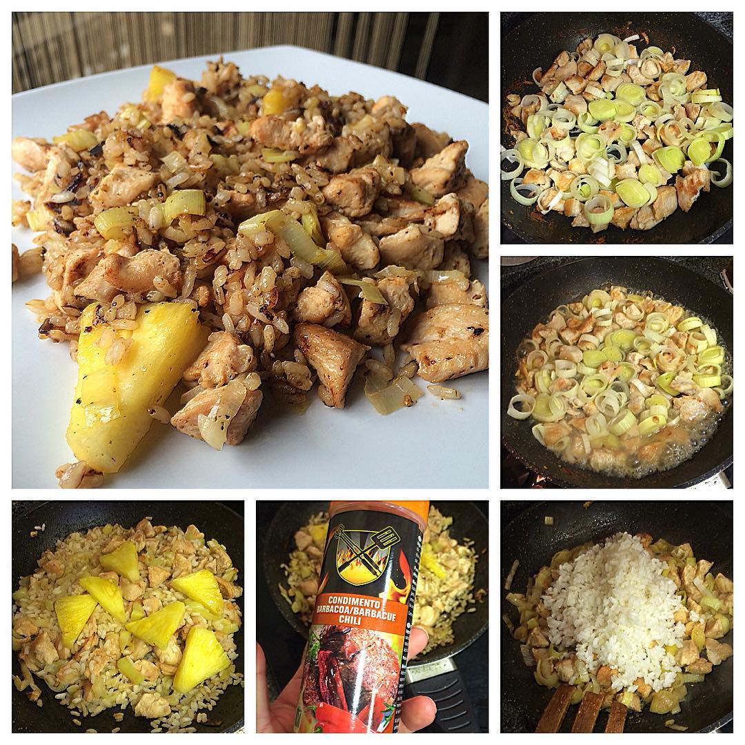 ARROZ CON POLLO Y PIÑA