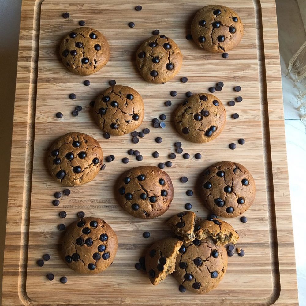 Galletas con chispas de chocolate