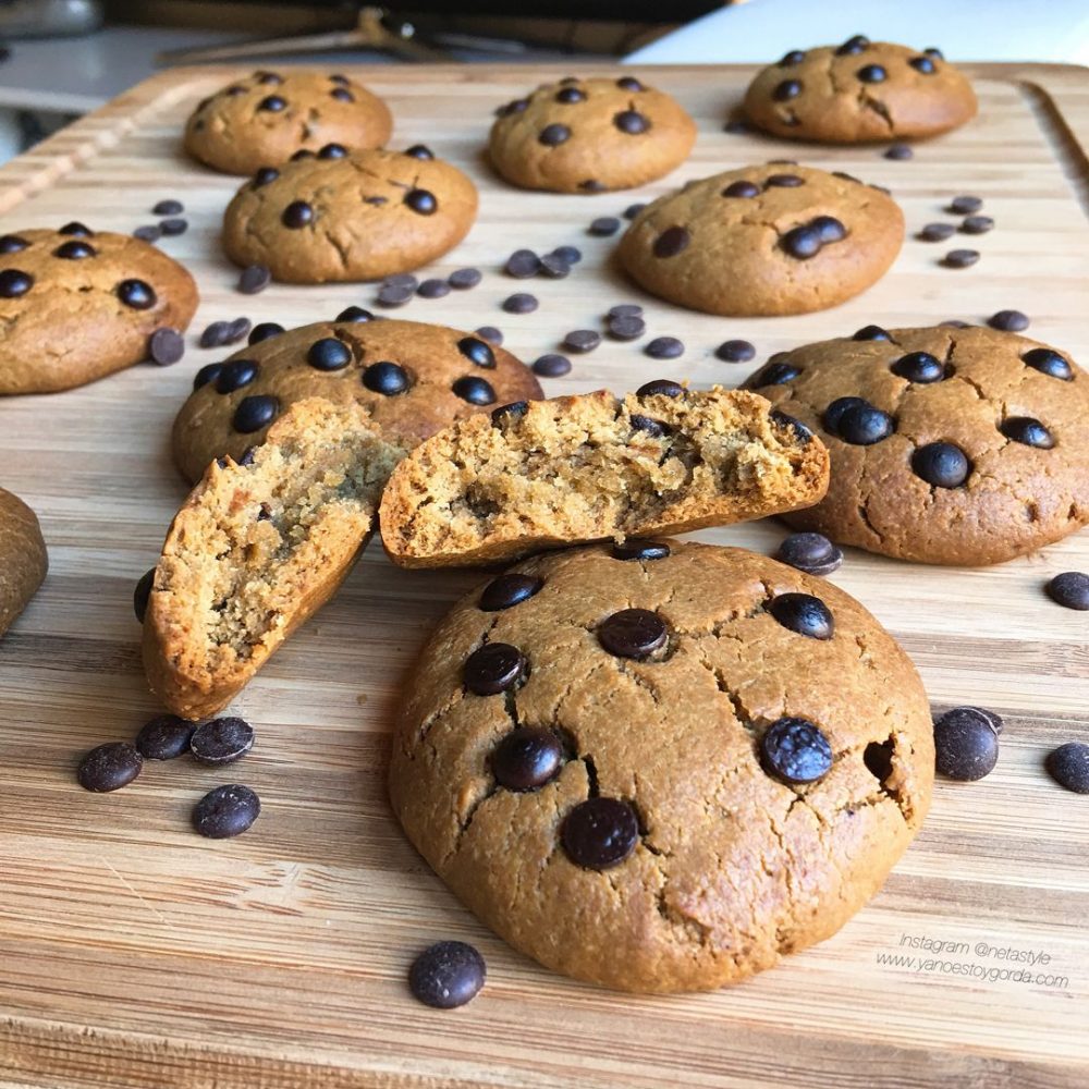 Galletas con chispas de chocolate