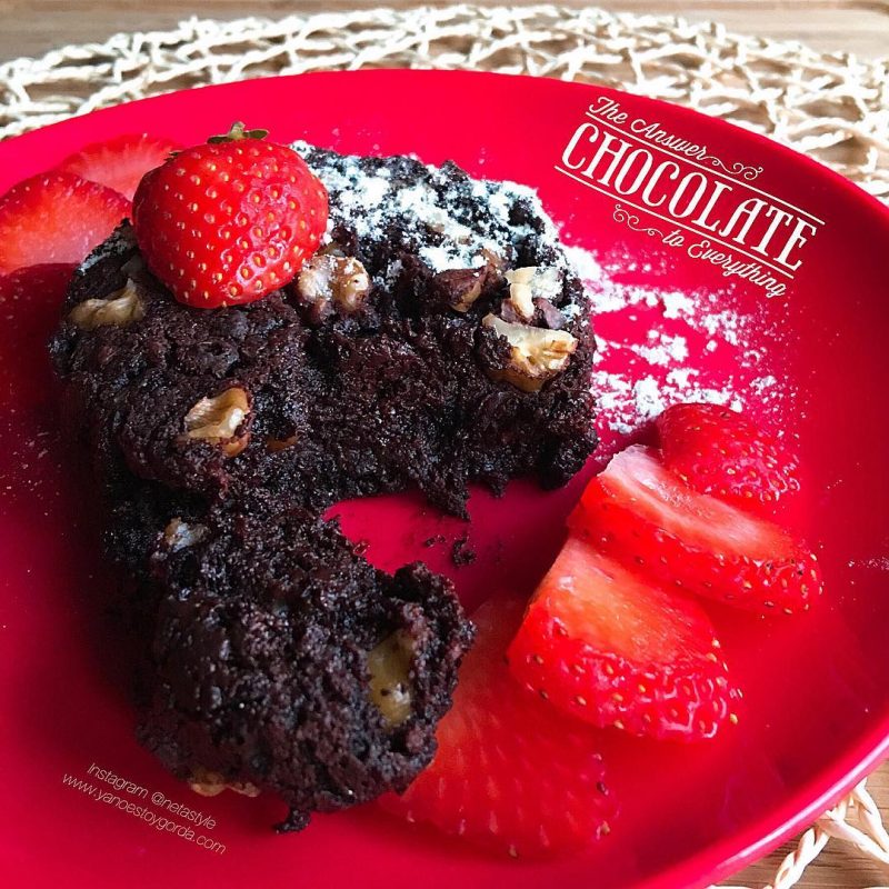 Brownie a la taza saludable