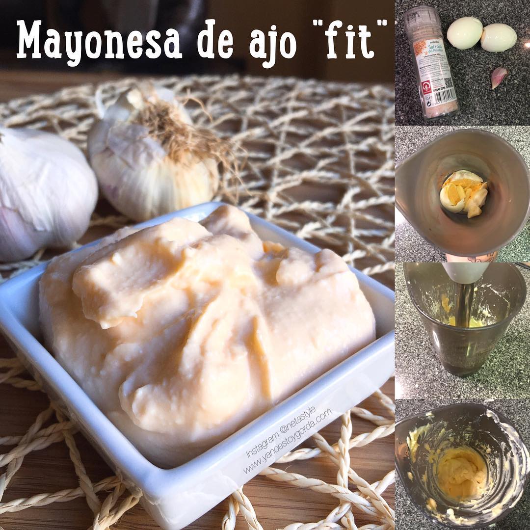 mayonesa "fit" de ajo (allioli sin aceite)