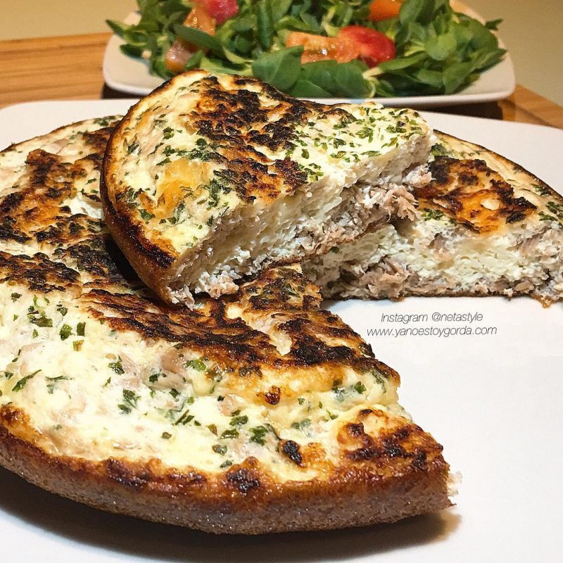 Tortilla de claras y atún