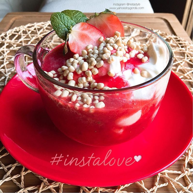 Salsa de fresas natural