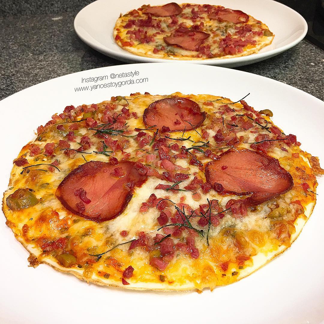 Tortipizza de jamón y lomo embuchado