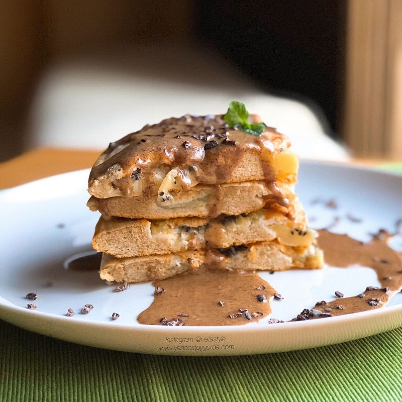 Bizcocho de kiwi a la sartén