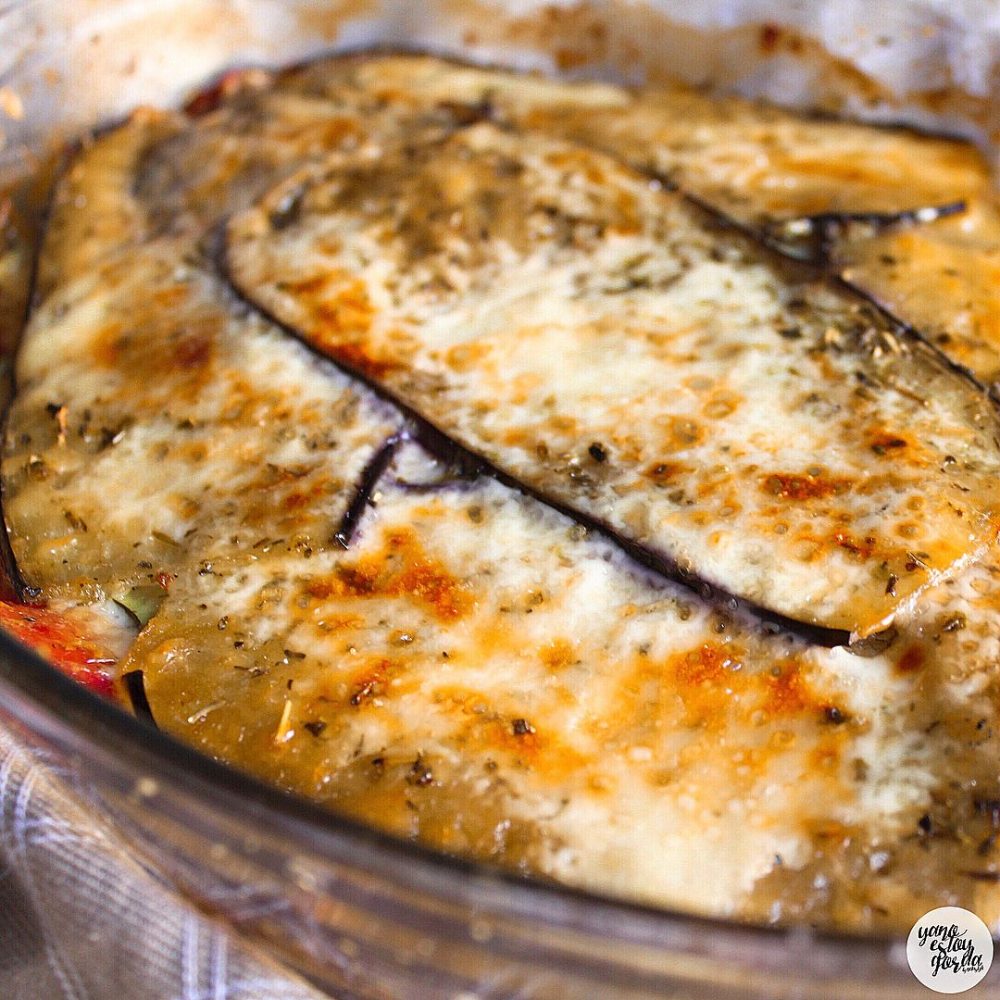 Lasaña de vegetales con queso