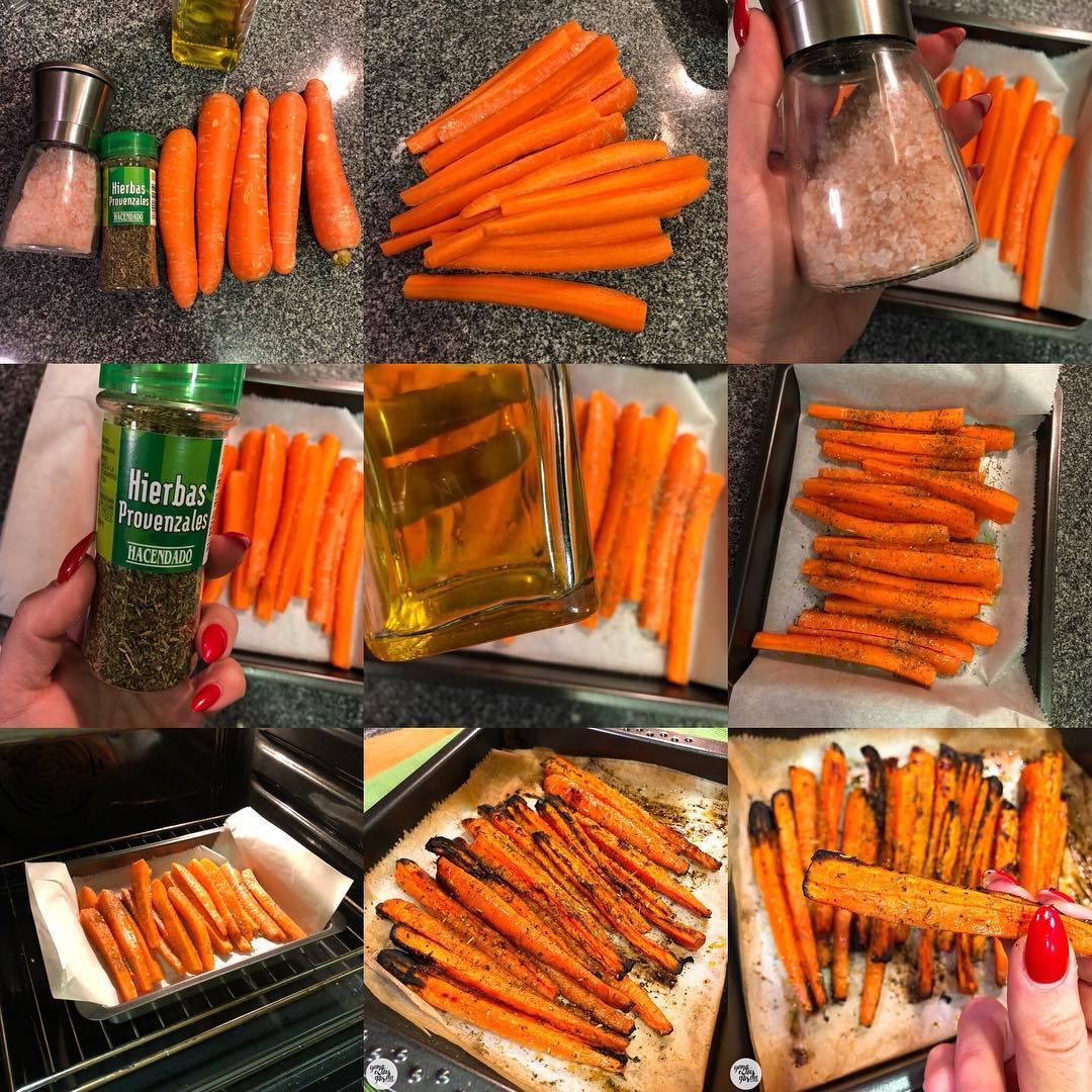 zanahorias asadas al horno