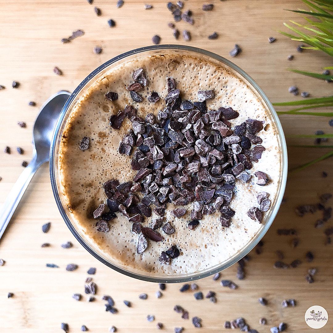 mousse de café con cacao puro