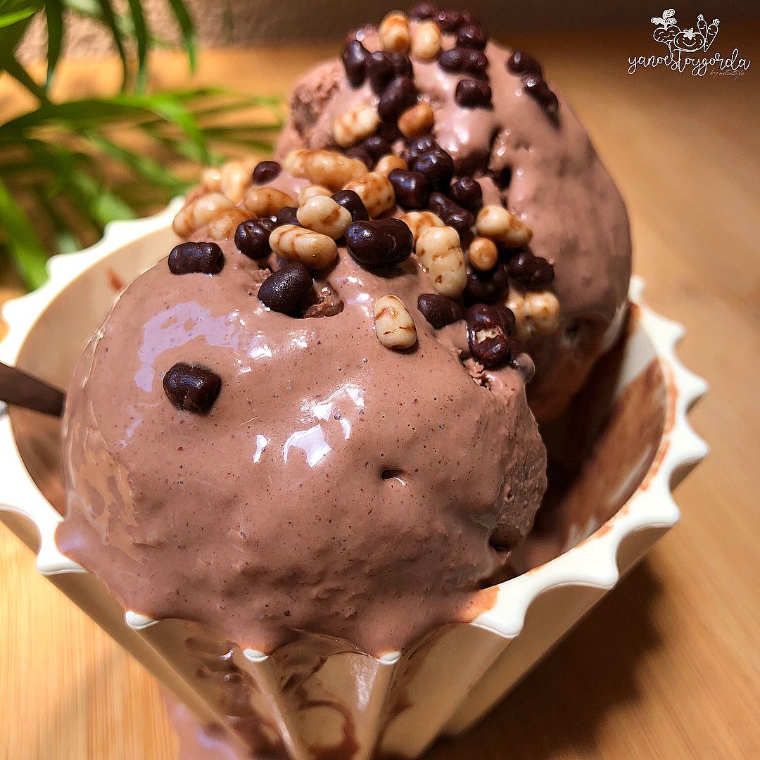 helado saludable de nutella