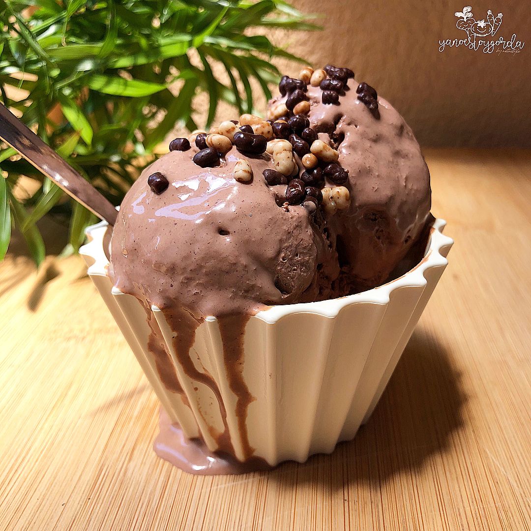 helado saludable de nutella