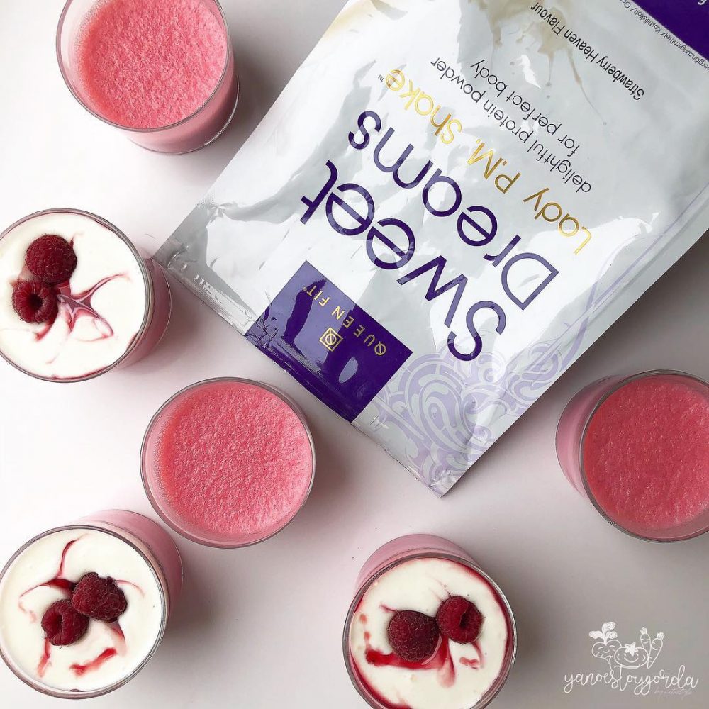 Mousse de caseina sabor fresa