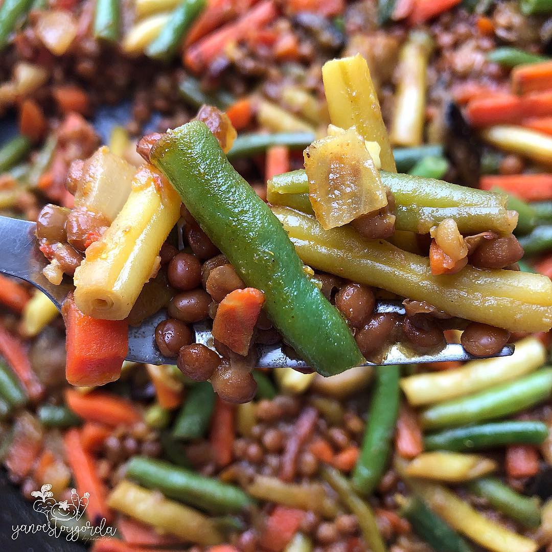 lentejas con verduritas al curry
