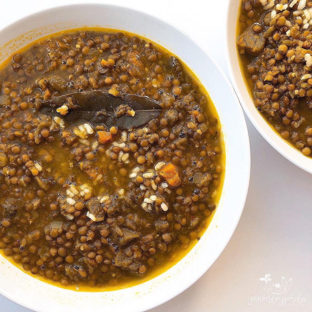 Lentejas con verduras al Ras El Hanout