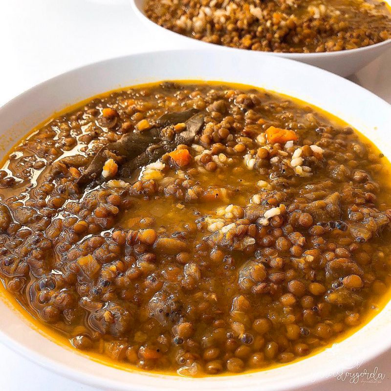 Lentejas con verduras al Ras El Hanout