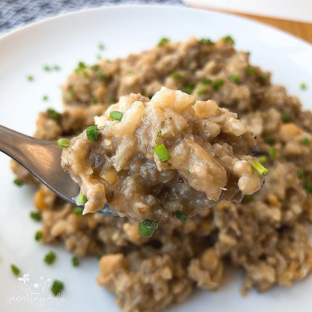 Rissotto de setas y garbanzos