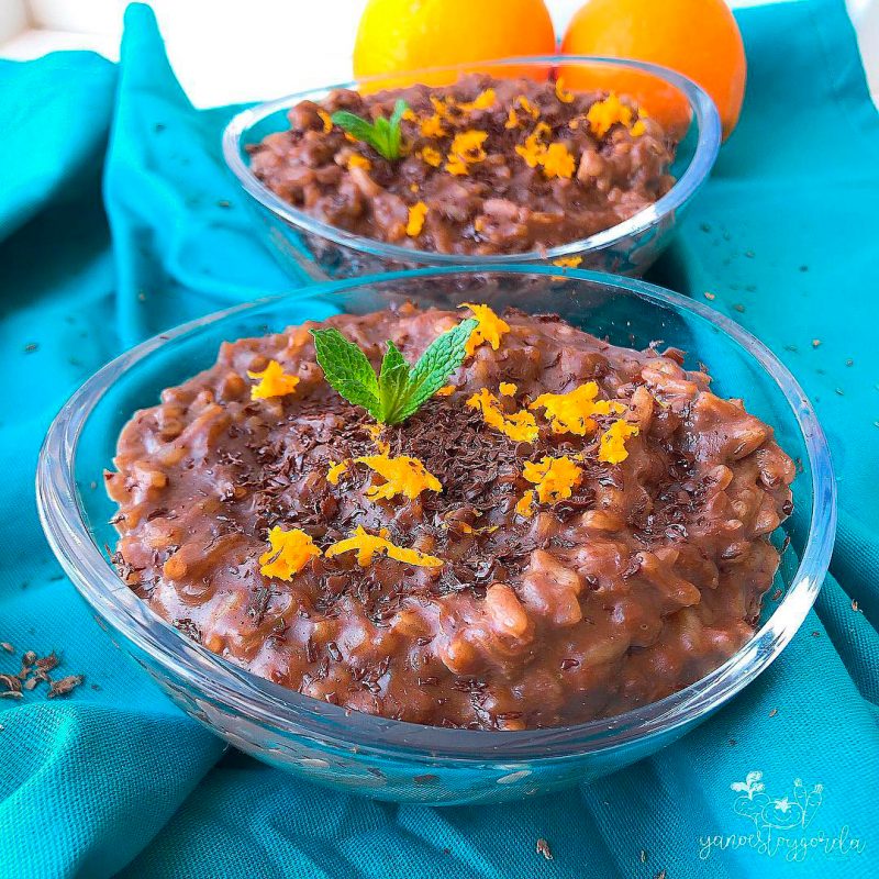 ARROZ CON LECHE CREMOSO CON CHOCOLATE
