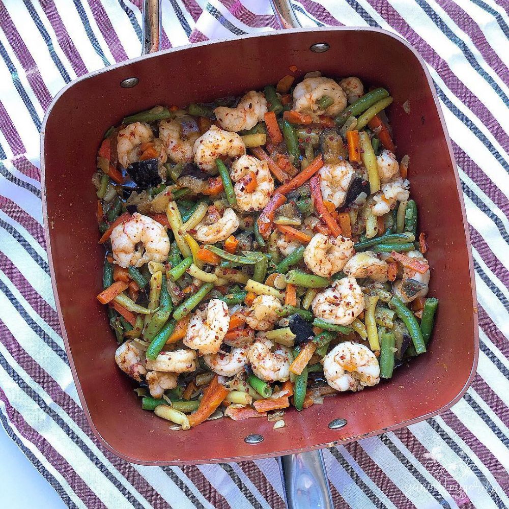 VERDURAS CON GAMBAS