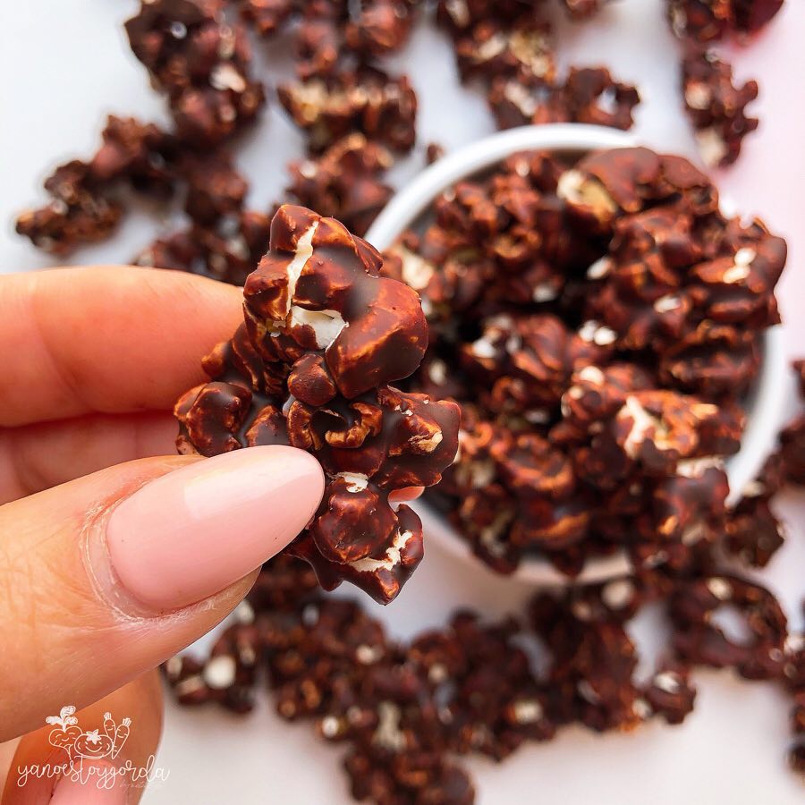 palomitas con chocolate