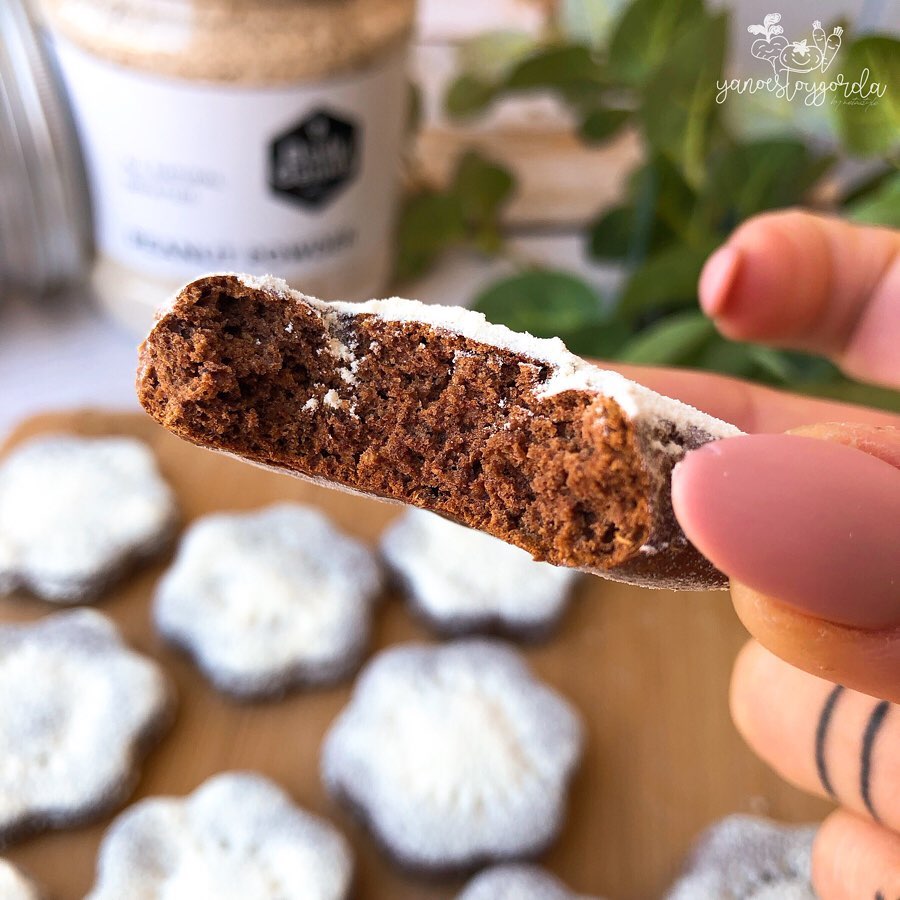 galletas de cacahuete y cacao