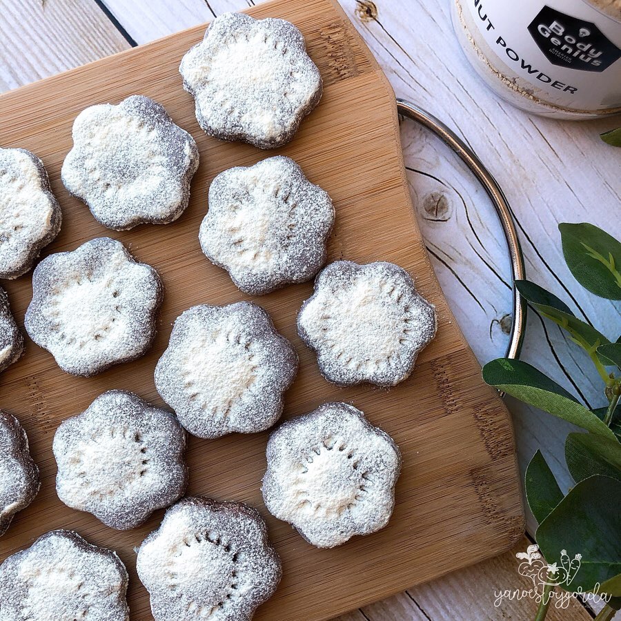 galletas de cacahuete y cacao