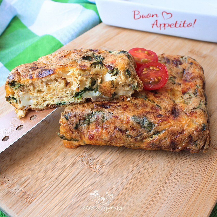 pastel de espinacas y queso de cabra