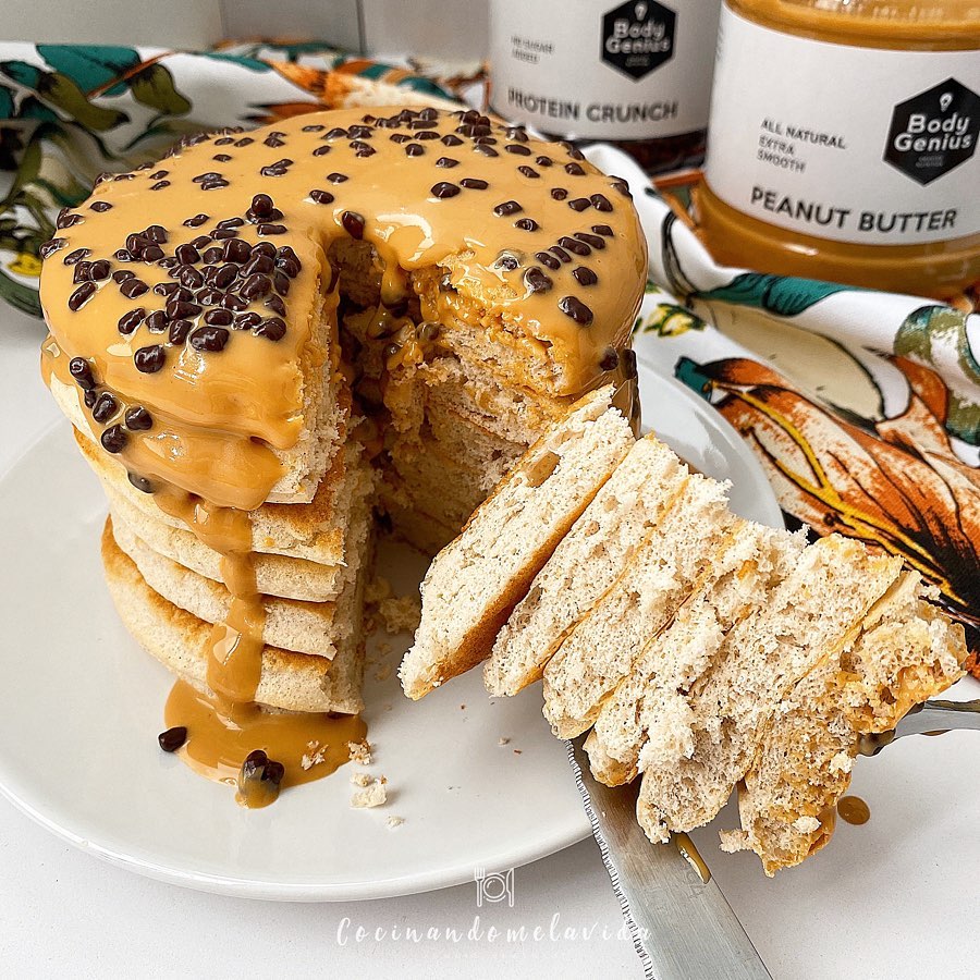 tortitas de avena con cacahuete