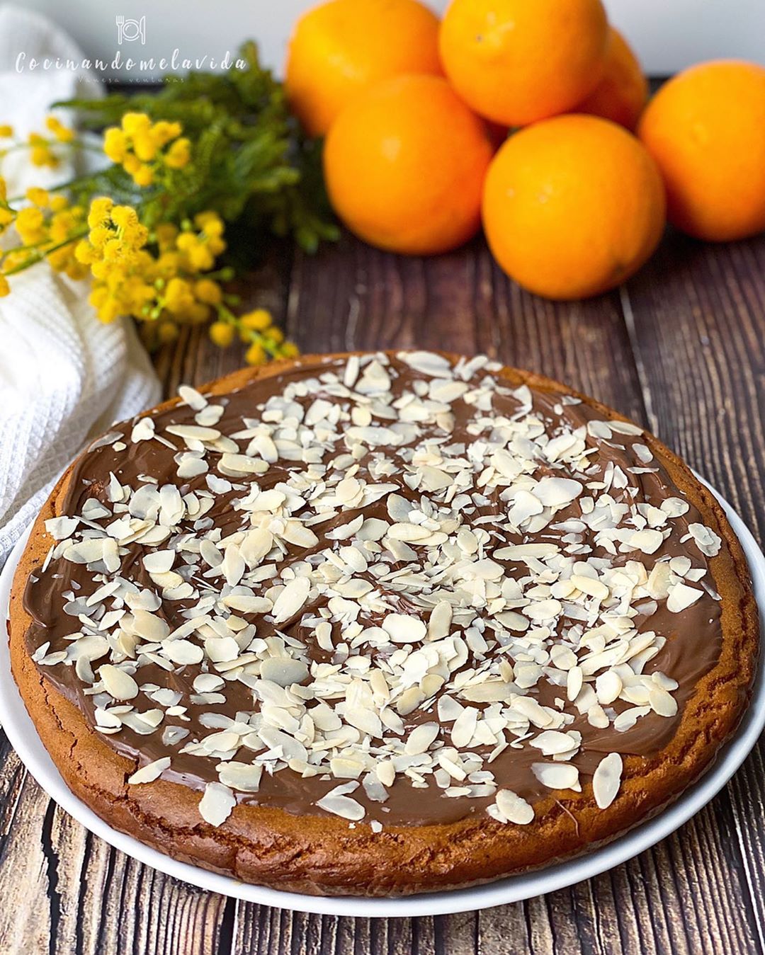 tarta de almendras y naranja