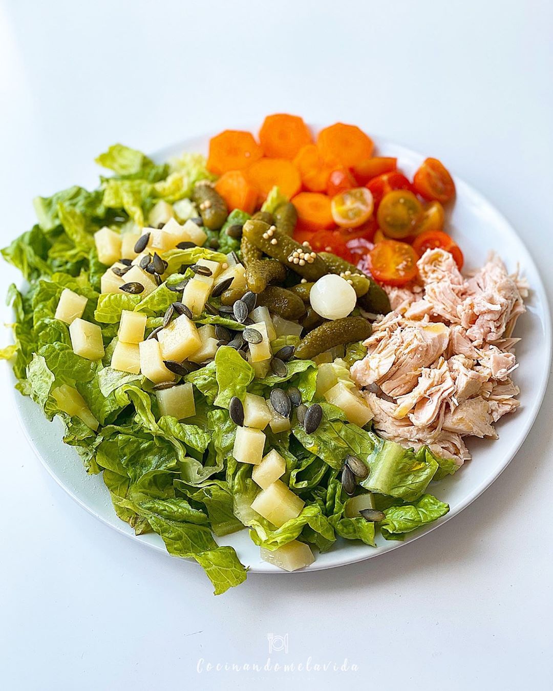 ensalada con pepinillos