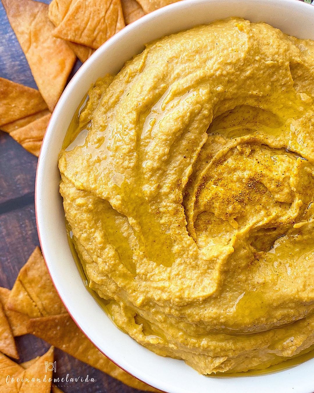 HUMMUS DE ZANAHORIA ASADAS AL CURRY