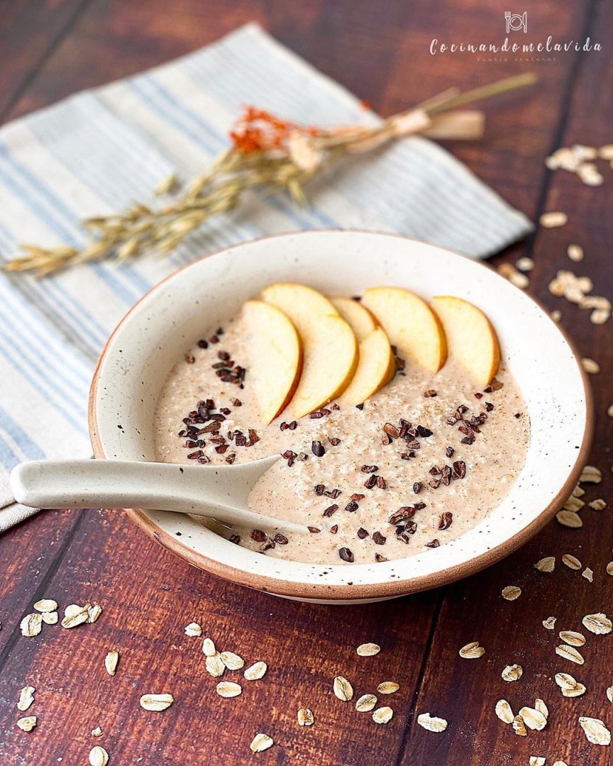 gachas de avena fresquitas con canela