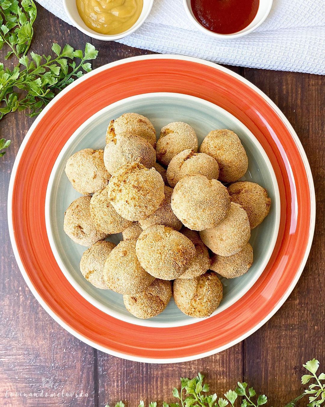 bolitas de patata y queso