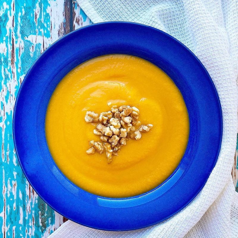 CREMA FRÍA DE CALABAZA Y ZANAHORIA