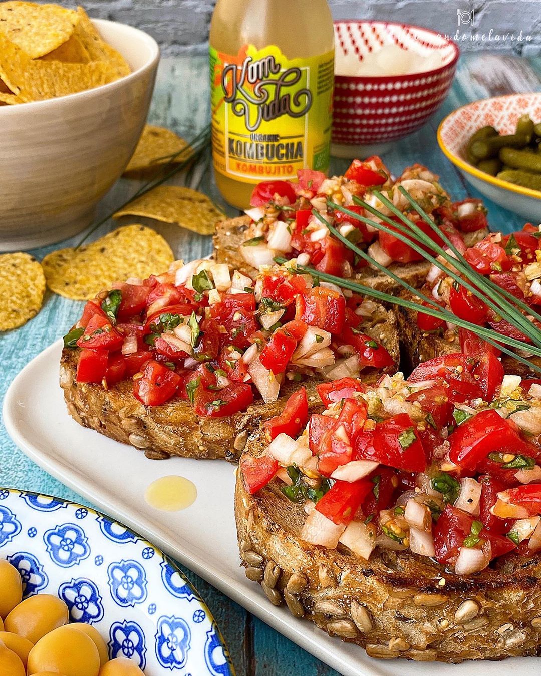 bruschettas de tomatitos