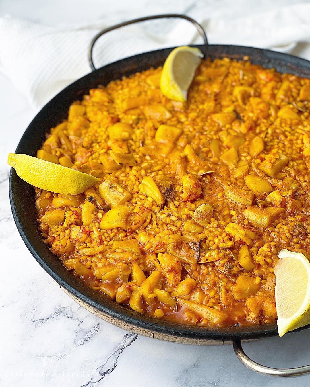 arroz con sepia y tellerinas