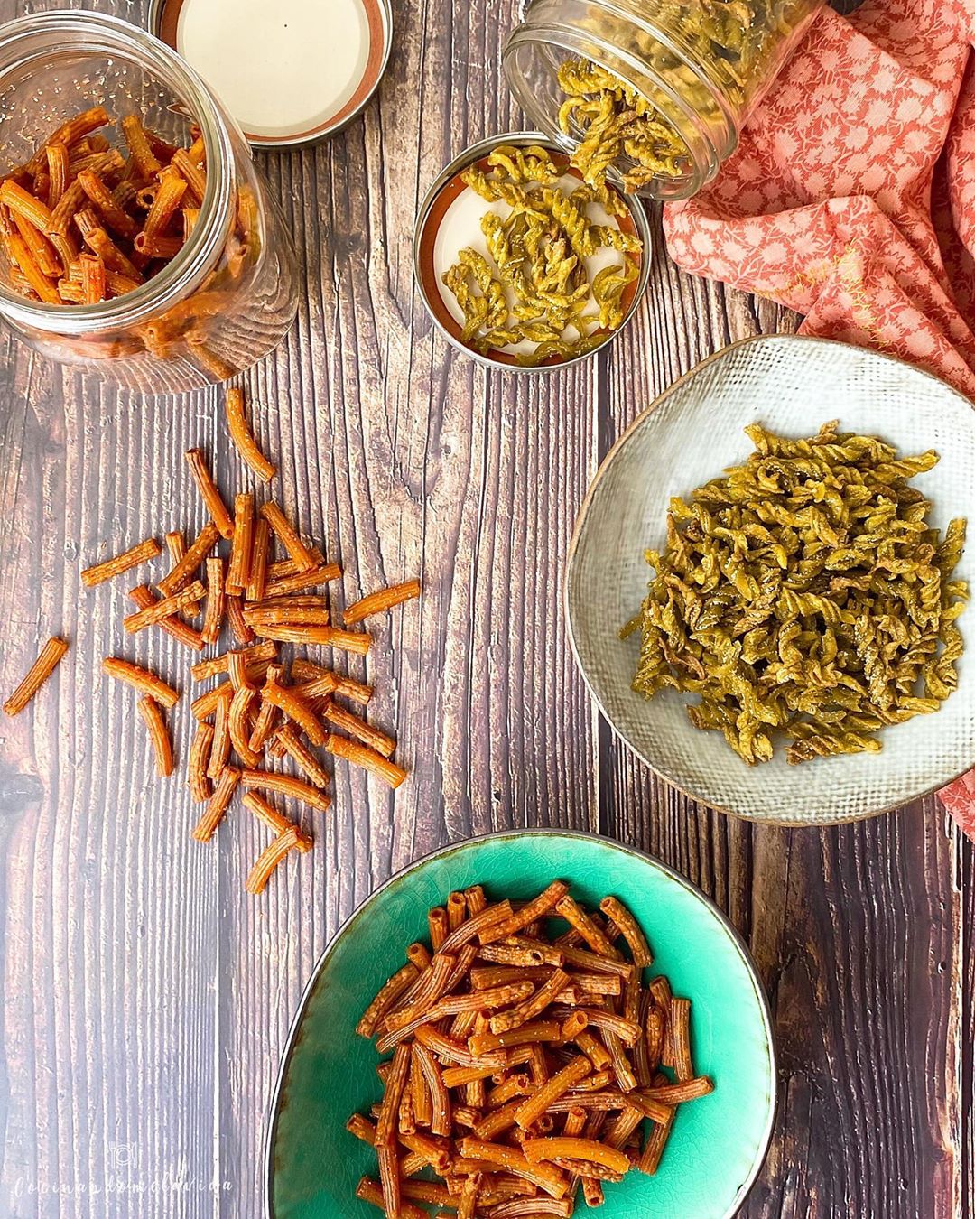 snack saludable de garbanzos y guisantes