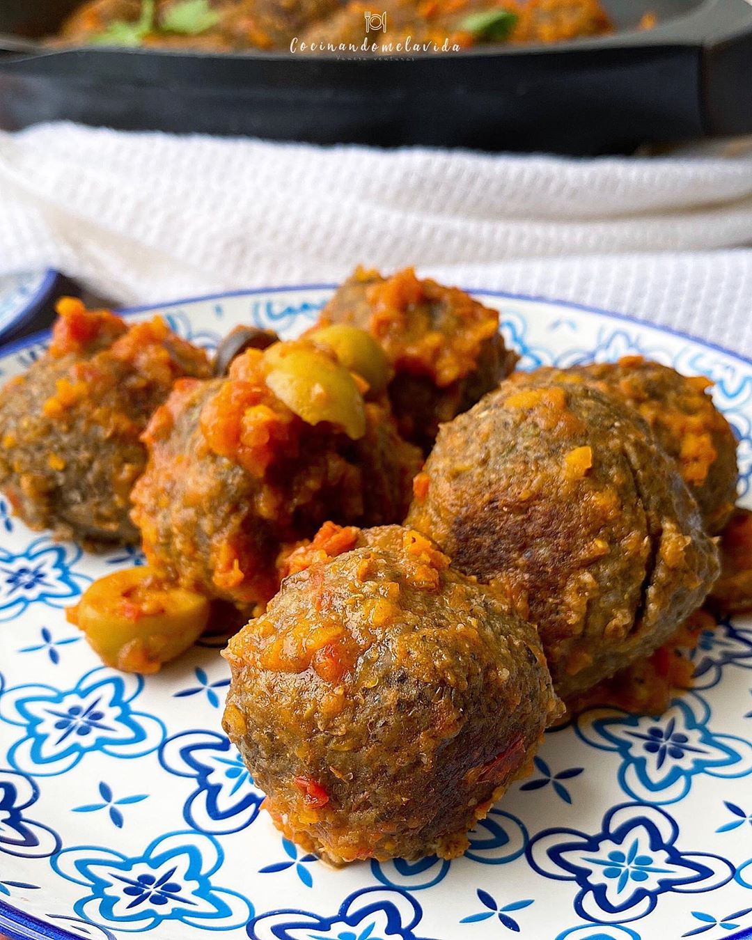 albondigas de lentejas y champiñones