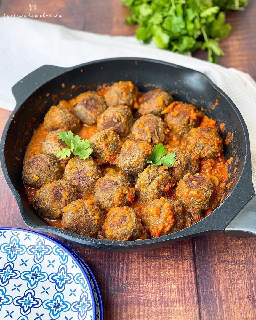 albondigas de lentejas y champiñones