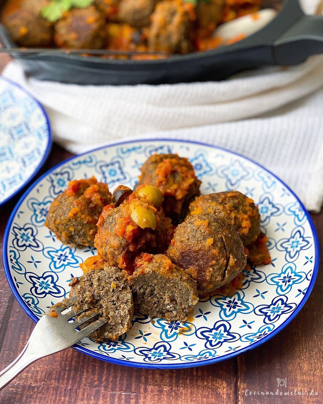 albondigas de lentejas y champiñones