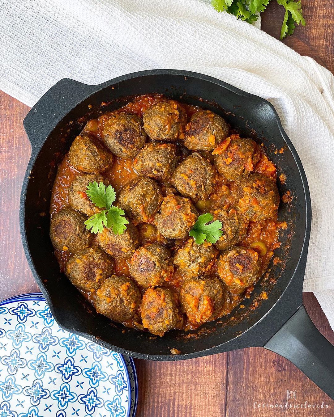 albondigas de lentejas y champiñones