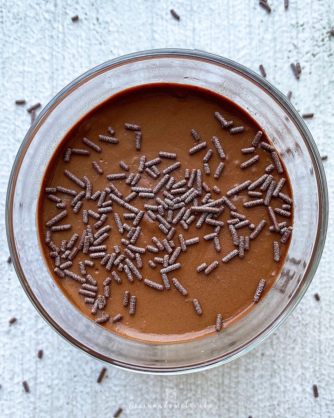 mousse de chocolate saludable