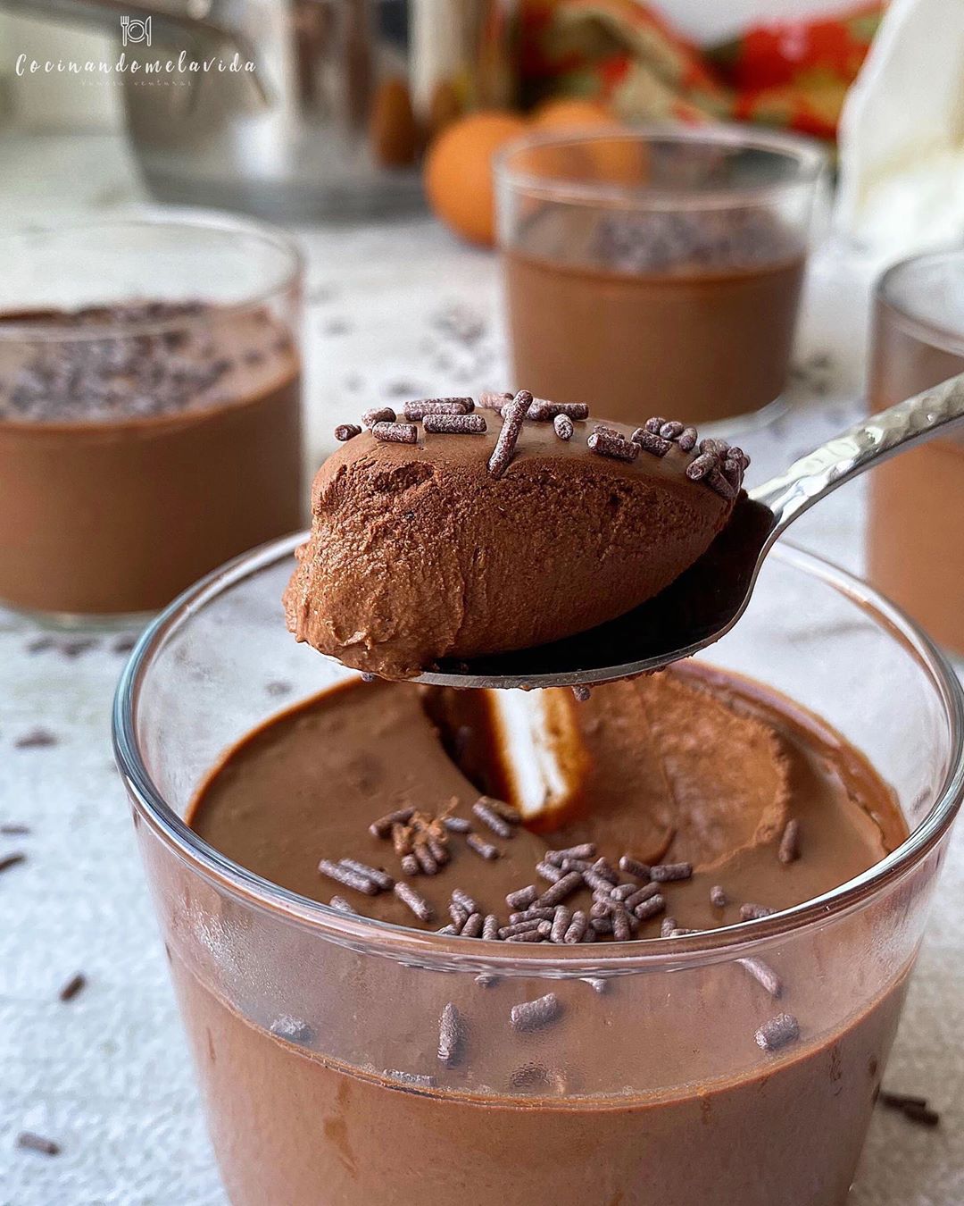 mousse de chocolate saludable