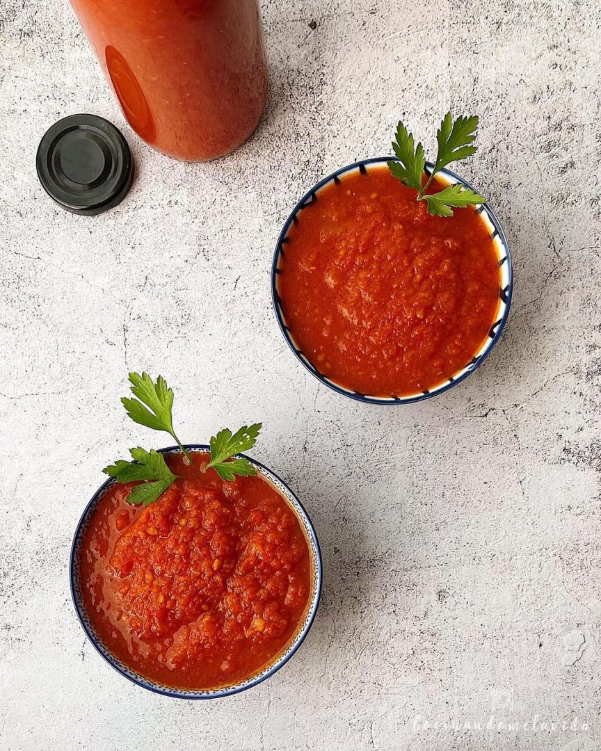 SALSA DE TOMATE CASERA EN OLLA EXPRESS COCINANDOMELAVIDA