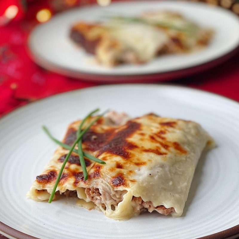 CANELONES DE POLLO Y PAVO