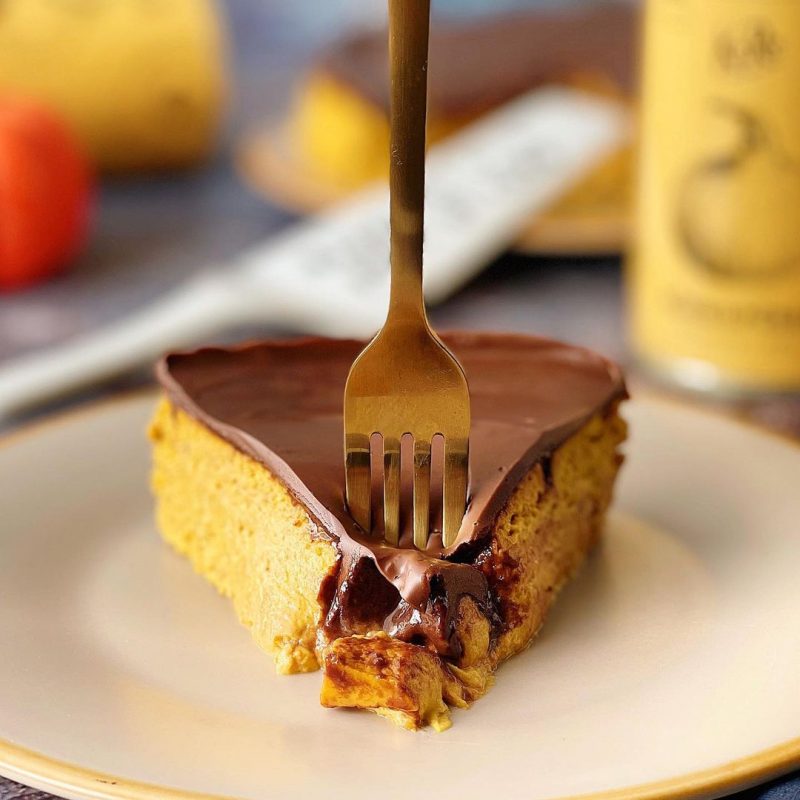 CHEESECAKE DE CALABAZA Y CHOCOLATE