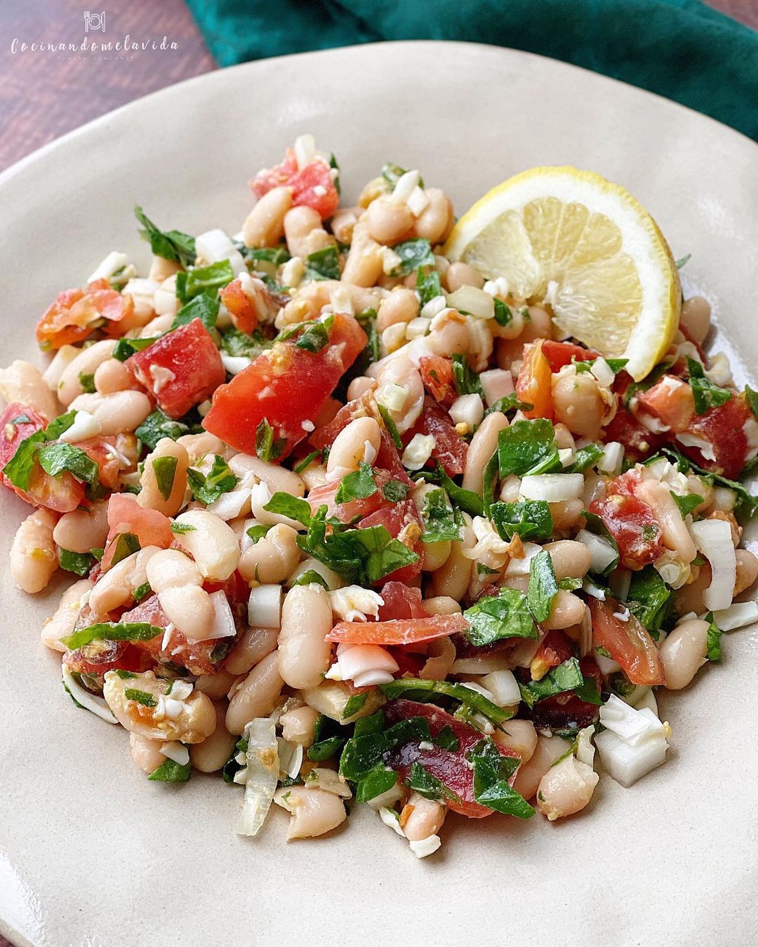 ensalada de alubias blancas