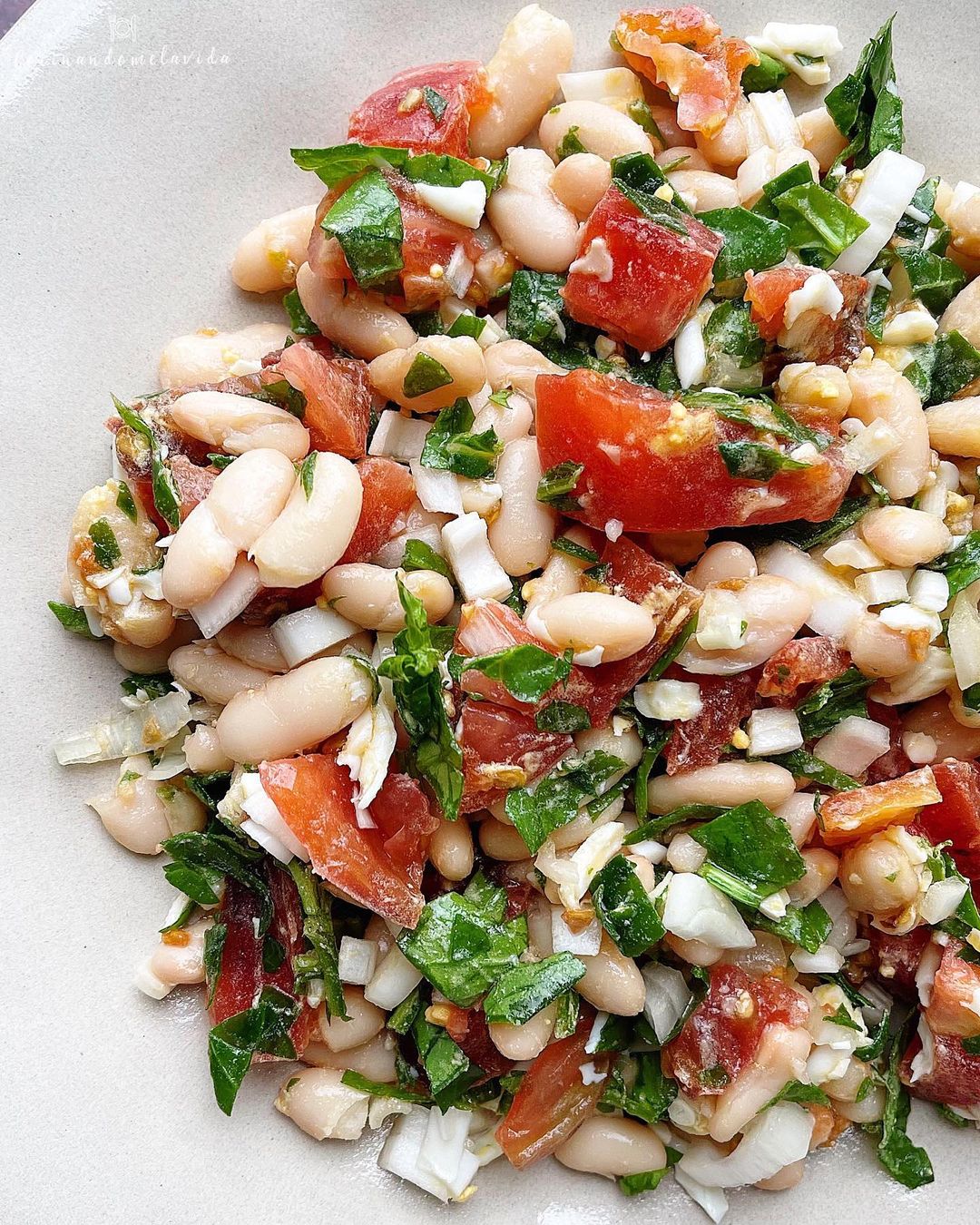 ensalada de alubias blancas