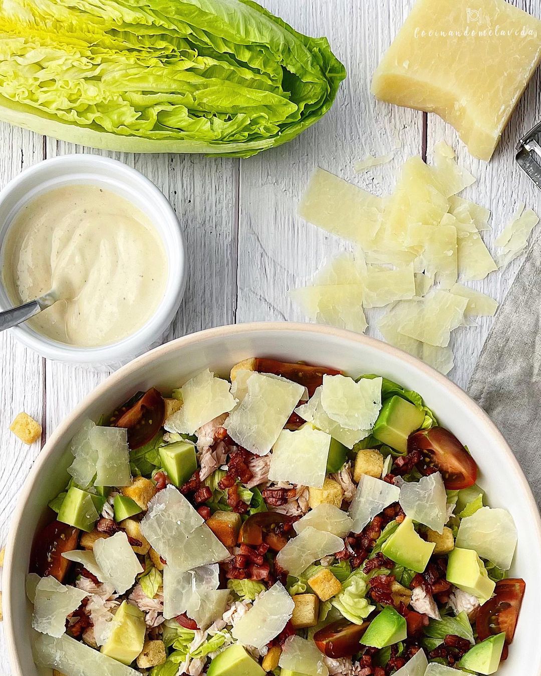 ENSALADA CESAR A MI MANERA