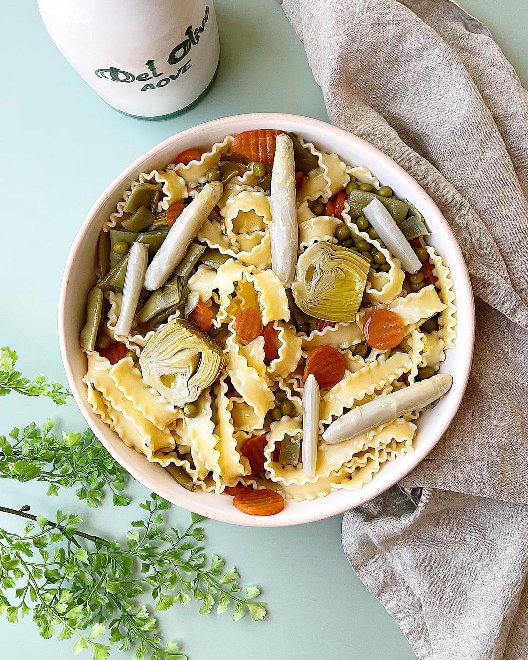 PASTA CON MENESTRA