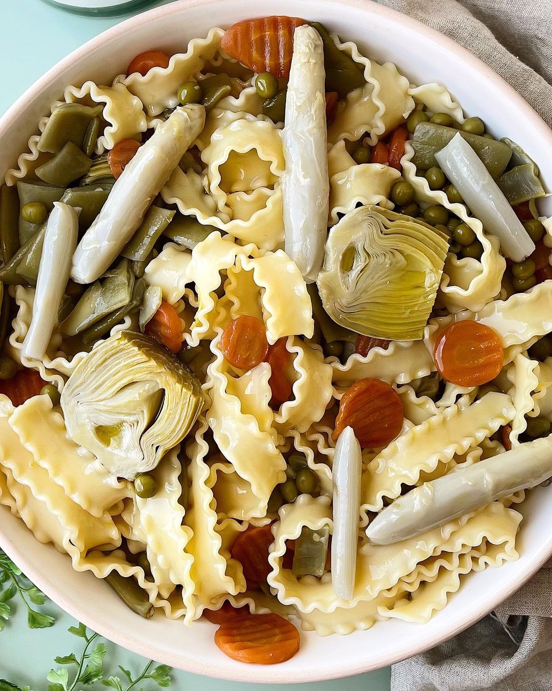 pasta con menestra